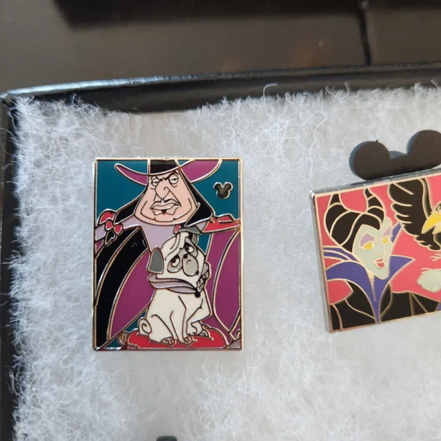 Disney DLR 2009 Villains with Pets Hidden Mickey Pins 2