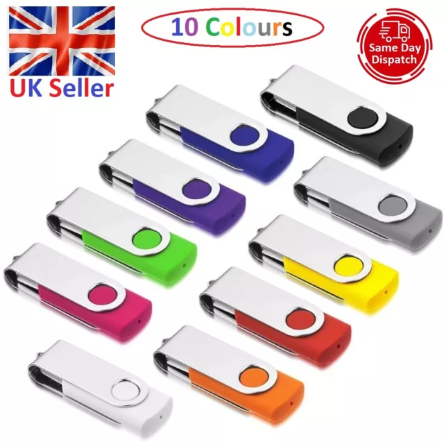 Memory Stick USB 2.0 High Speed 1,2,4,8,16,32GB Flash Pen Thumb Key Stick PC/Mac