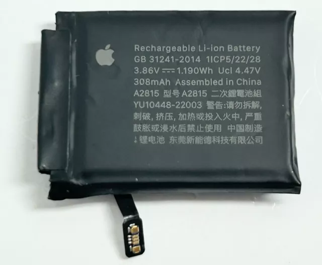 Genuine Apple Watch Series 8 45mm Battery A2815 In Good Working Condition