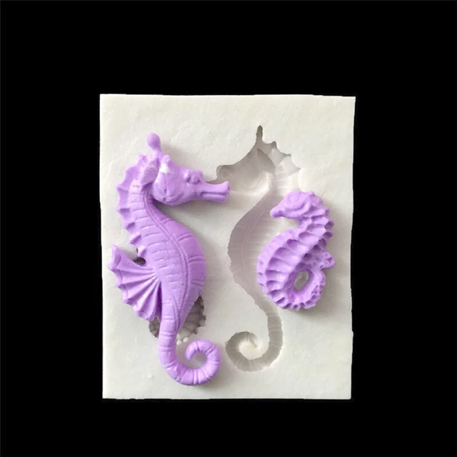 zucchero cavallo di mare stampo silicone stampo fondente stampo torta strumento decorazione cioccolato mo LM❤