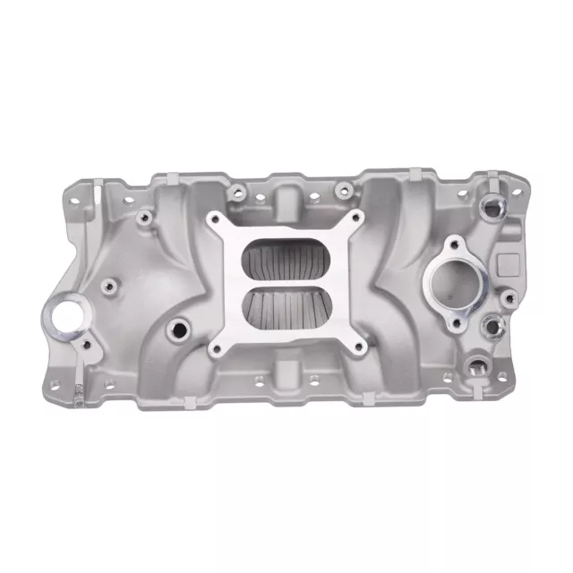 Dual Plane Intake Manifold for Small Block Chevy 305 327 350 V8 1955-86 Bolt-on