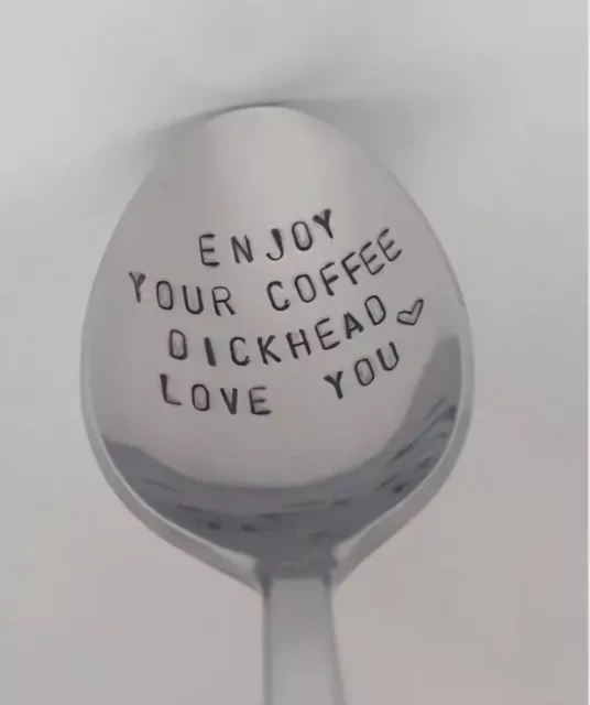 1pc Enjoy Your Coffee.. Teaspoon - Novelty Fun Friend Relative Work Gift Present