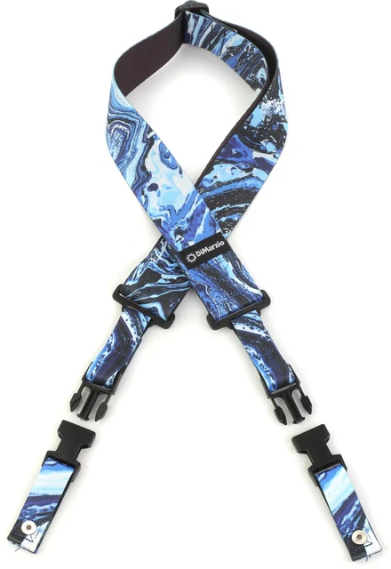 DiMarzio Steve Vai Strap ClipLock Strap - Blue Universe