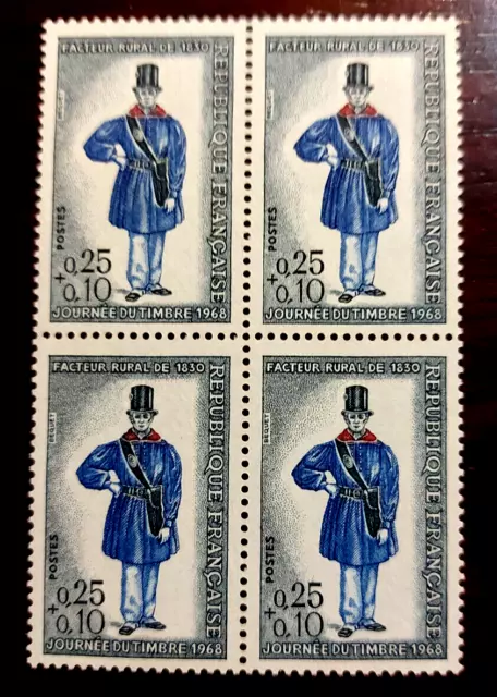 France bloc de 4 timbres  neuf** YV N° 1549 facteur rural