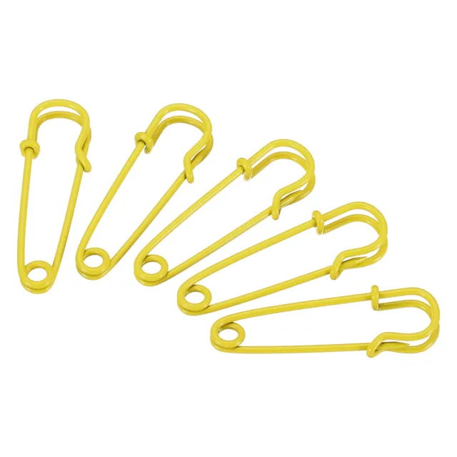 SAFETY PINS 1.57 Inch Large Metal Sewing Pins Yellow 12Pcs $7.86 - PicClick