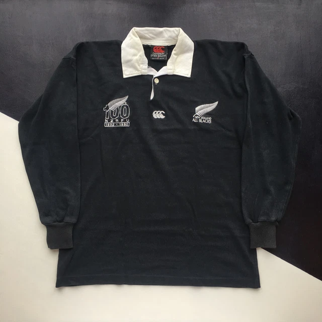RARE VINTAGE NEW Zealand Rugby All Blacks 100 Years Centenary Shirt