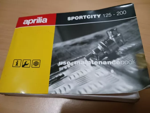 Libretto Uso E Manutenzione Italiano Aprilia Sportcity 125-200