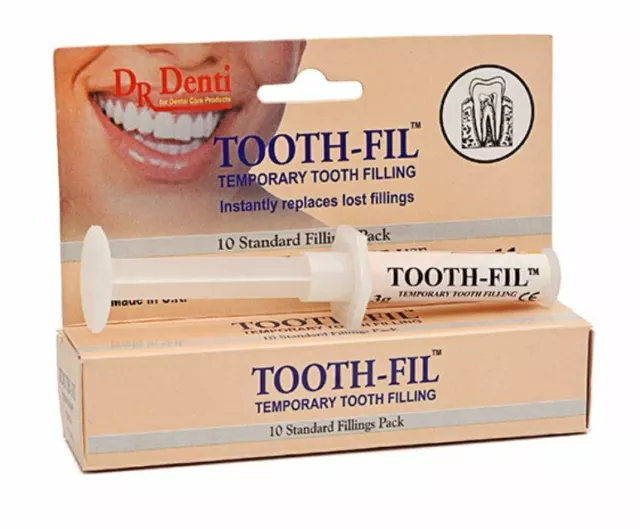 Dr Denti Tooth Fil Temporary Filling Repair Lost Filling 3g Upto 10 Fillings