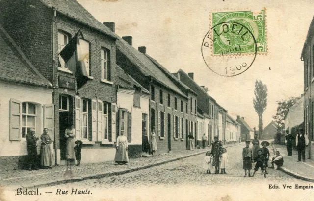 Carte BELGIQUE BELOEIL Rue Haute