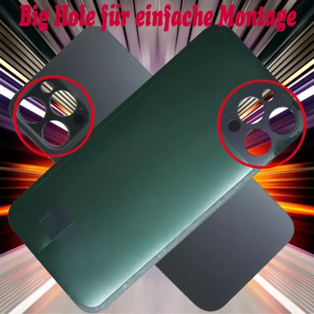 HX Big Hole Couvercle de Batterie Pour IPHONE 13 Pro Max Coque Arrière Ruckcover