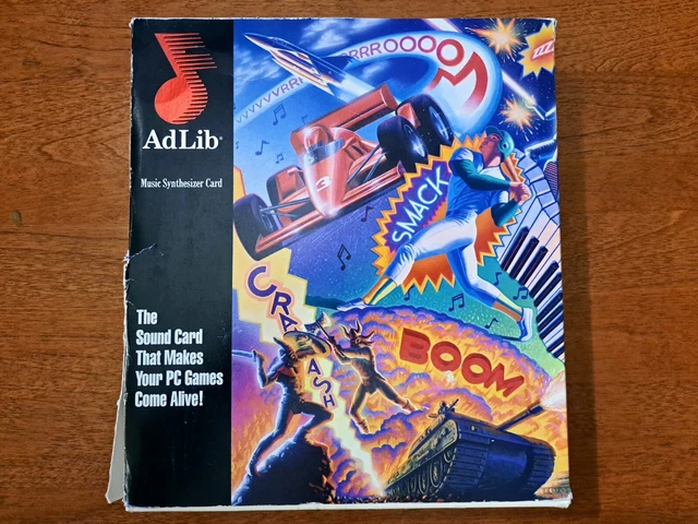 GENUINE ADLIB ISA Music Synthesizer Card w/Box and Manuals $205.50 ...