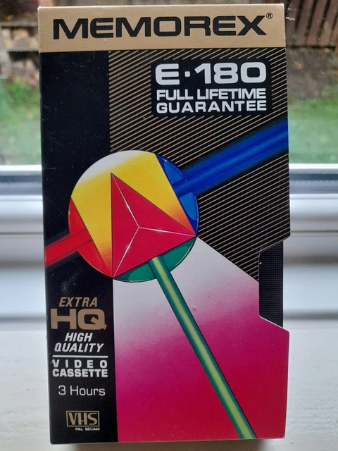 MEMOREX E 180 VHS Video Cassette Tape Over 40 ADVERTS RECORDED WITH 