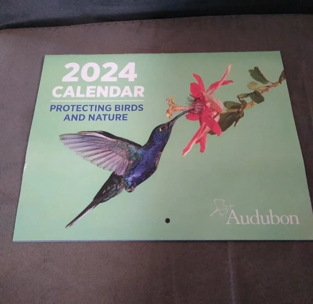 2024 WALL CALENDAR Audubon Protecting Birds and Nature Owl Eagles 16