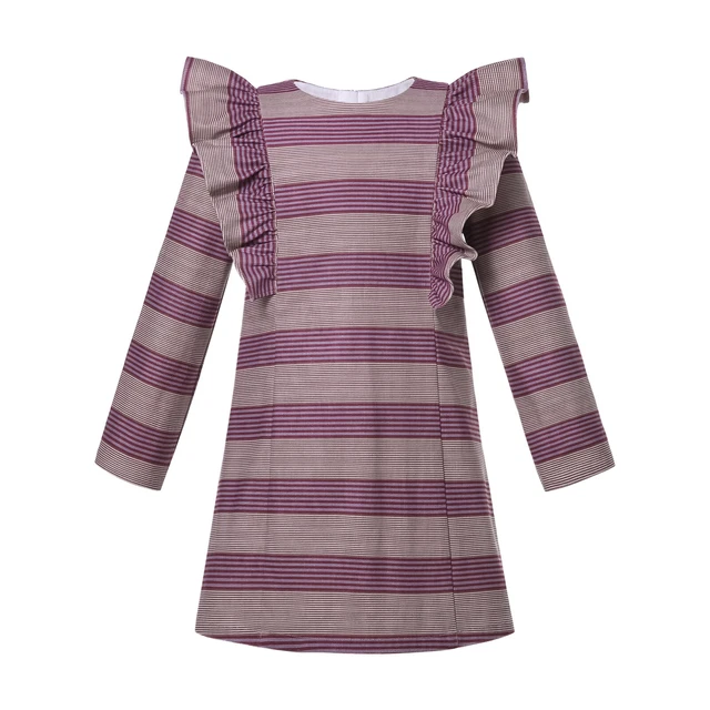 Pettigirl Spanish Girls Dresses 2 3 4 5 6 7-8 9-10 11-12 Purple Striped Dresses
