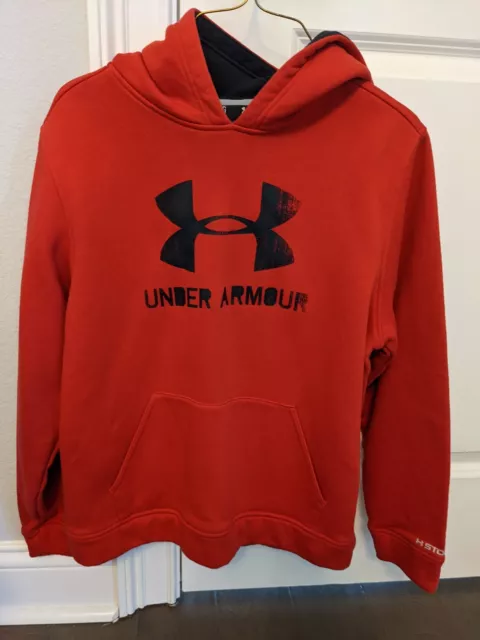 Under Armour Boy's Red Hoodie Hooded Sweatshirt Size XL