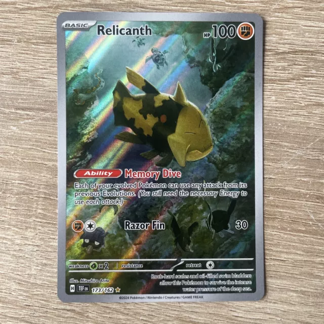 Relicanth 173/162 Illustration selten - Temporal Forces Pokémon fast neuwertig