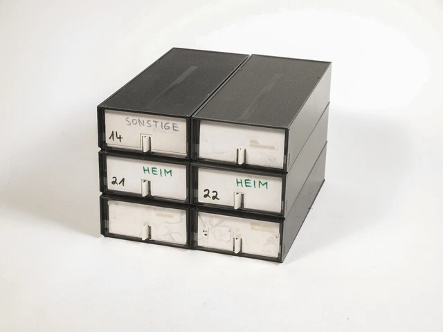 Diamagazine 6Kästen für je 2x50 Dias, Standardmagazin, gebraucht (H)