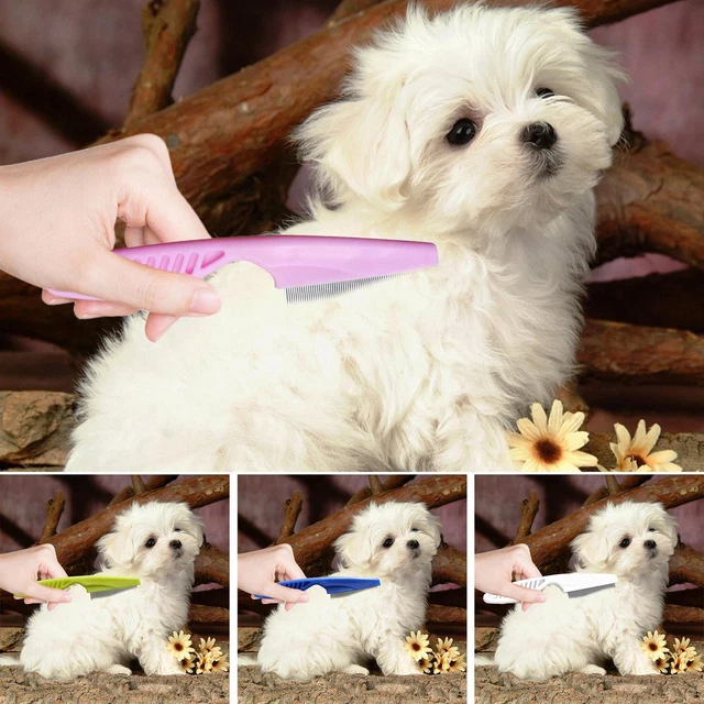 1/2PCS Pet Cat Dog Flea Combs Flea Tick Lice Fine Tooth Grooming Comb NEW
