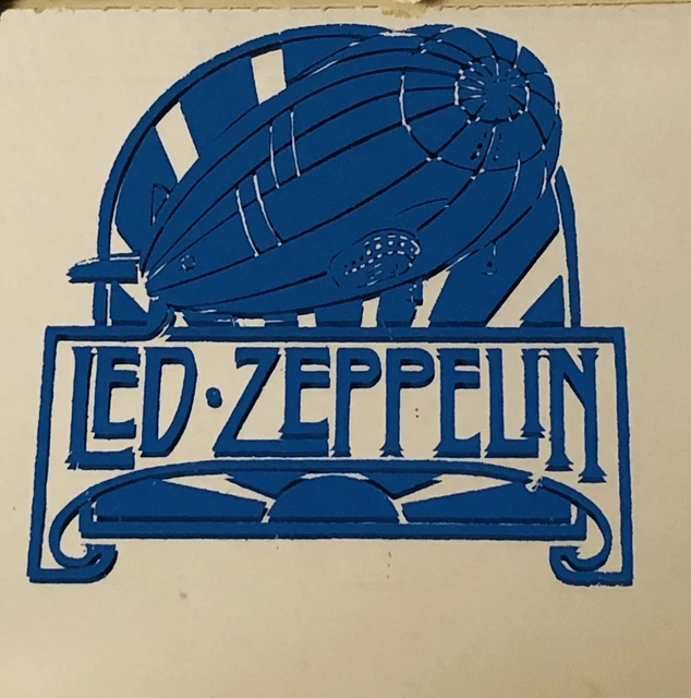 VINTAGE LED ZEPPELIN Carnival Fair Glass Mirror Prize 6” x 6” Classic