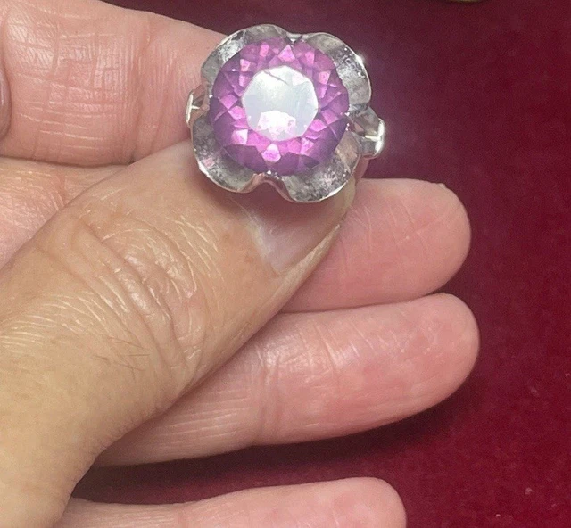 Bague Chevalière Art Déco En Argent Massif 1925 - Taille 55, Poinçon Sanglier, Vintage