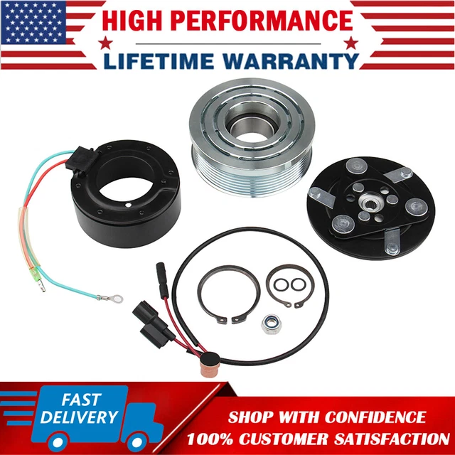 AC COMPRESSOR CLUTCH Assembly Repair Kit COIL PULLEY For HONDA CIVIC