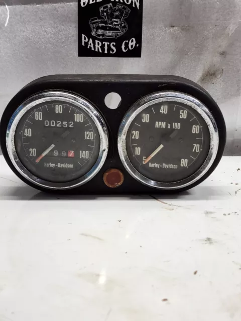 Harley Davidson Ironhead Sportster Tachometer And Speedometer Gauges