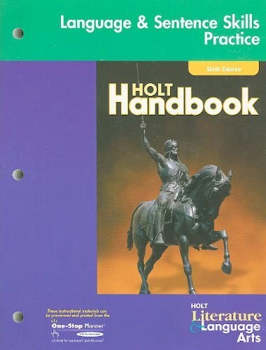 HOLT LITERATURE AND LANGUAGE ARTS: LANGUAGE SKILLS By Rinehart And Winston Holt