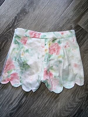 Pantaloncini floreali Mayoral per ragazze verde pallido rosa blu bianco età 5 anni