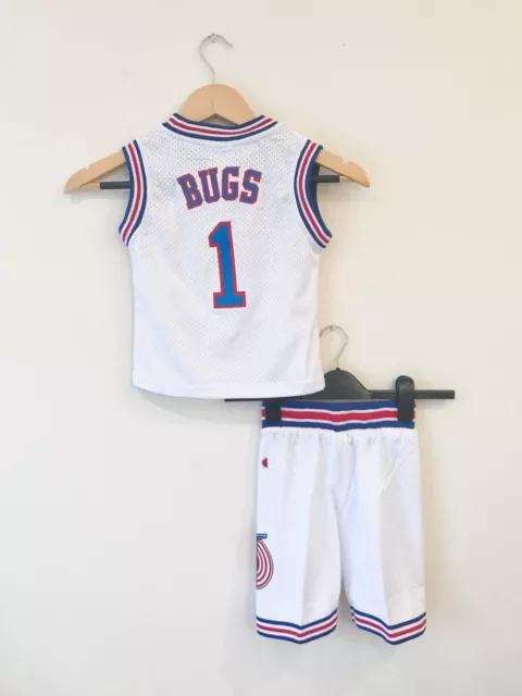 Toddler Space Jam Basketball Jersey Looney Tune Squad Jordan Bugs Taz Retro 90s