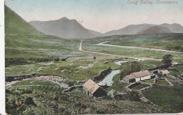 a irish galway eire old postcard ireland erriff valley connemara