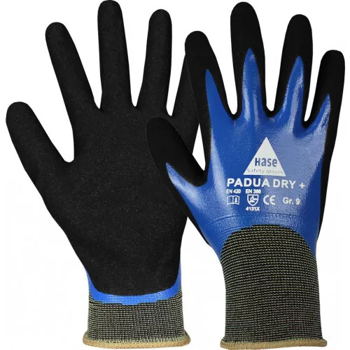 Arbeitshandschuhe Hase Padua DRY+ Handschuhe Montagehandschuhe Gr. 7,8,9,10,11