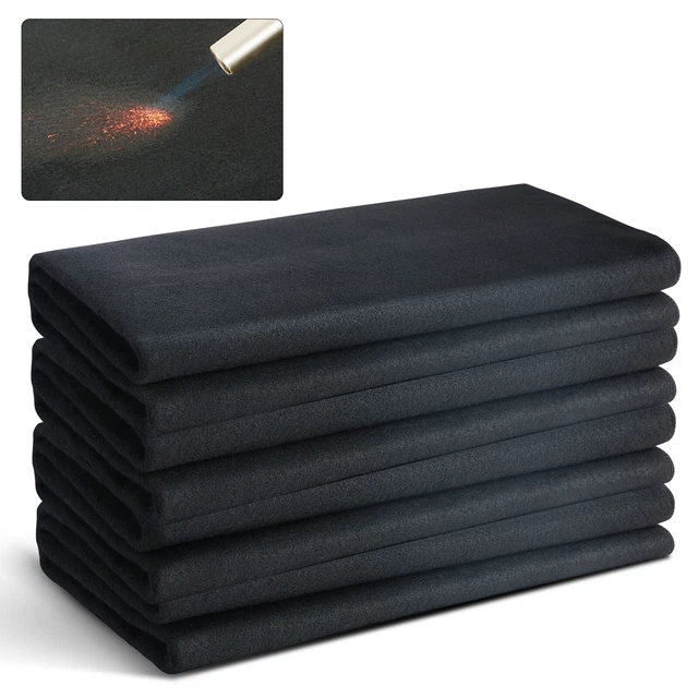 Tapis de soudage ignifuge en feutre de carbone pour plombier HVAC Protection contre les brûleurs pour une soudure sûre