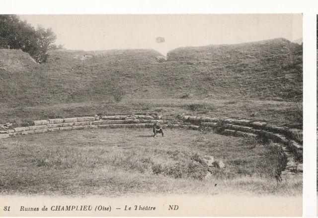 CPA - OISE   -  CHAMPLIEU -  Ruines de Champlieu -  Le  Théatre  -