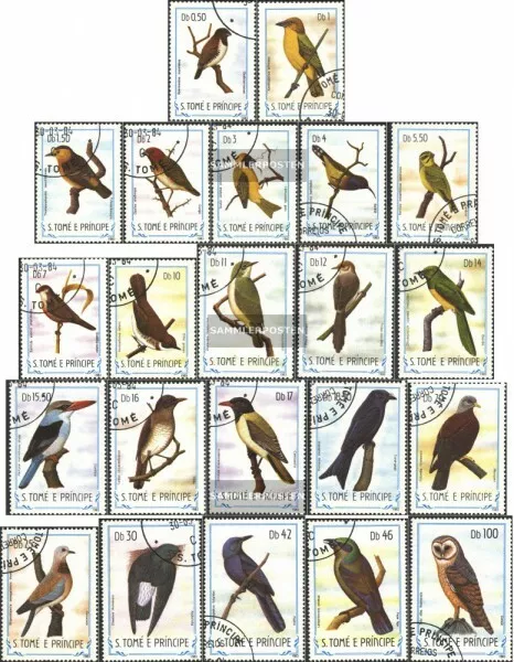 Sao Tome e Principe 879-900 (kompl.Ausg.) gestempelt 1983 Vögel