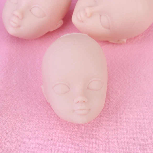 10 piezas Muñecas Cabezal de maquillaje Silicona Muñecas Articuladas Piezas Reemplazo Juguete
