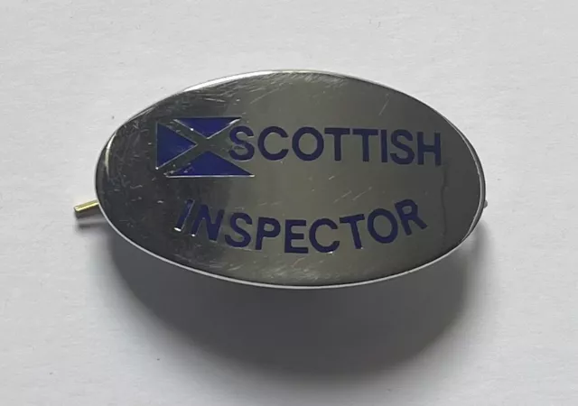 Scottish Omnibuses Chrome Inspectors Cap Badge