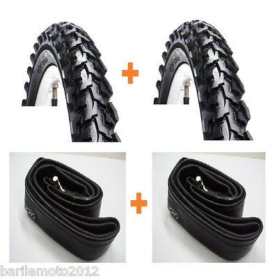 Bimba 2 Camere d'Aria Bici 16 x 1.75  NERO  Bimbo BIC Kit 2 Copertoni 