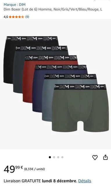 String Homme Dim En Nylon – Taille L Bleu – Prototype Unique Neuf Avec étiquettes