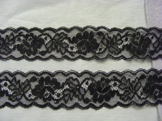 Flat Lace Black Galloon x 15 meters (5173VM)