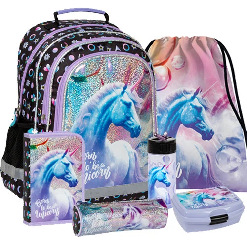 4tlg BARBIE Schulranzen set Rucksack Federtasche