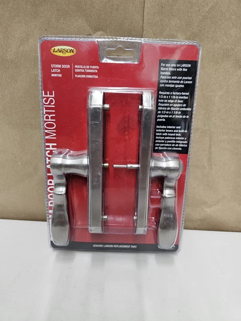Larson M2 Brushed Nickel Silver Zinc Mortise Latch 1 pk