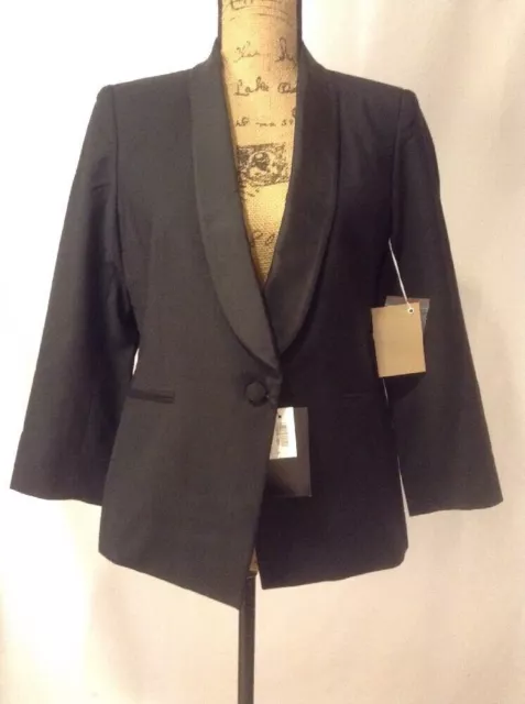 NWT $990 Boy Band of Outsiders Black Shawl Collar Tuxedo Blazer Jacket Sz 5  XL