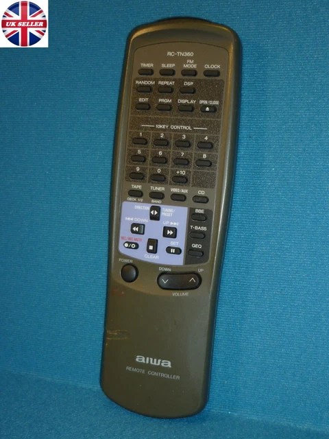 Telecomando Originale Aiwa RC-T511 Per Stereo Hi-Fi Z-D3300M, Z-D3400M - Usato