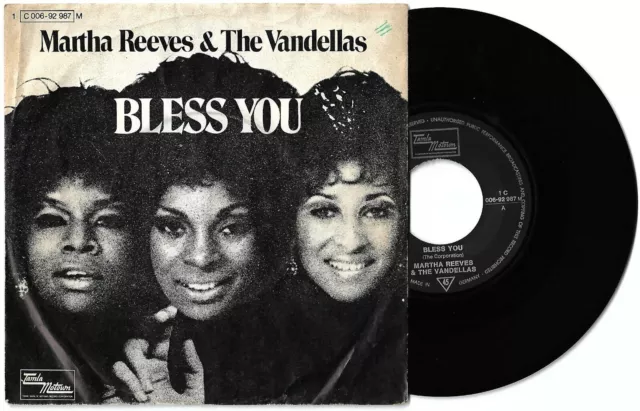 7" MARTHA REEVES & VANDELLAS Bless you (Tamla Motown 71 GER) soul r&b unique VG