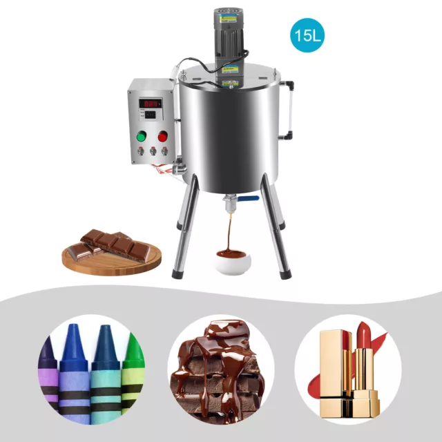 Lipstick Filling Machine Manual Liquid Paste Heating Mixing Filler 15L/4gal