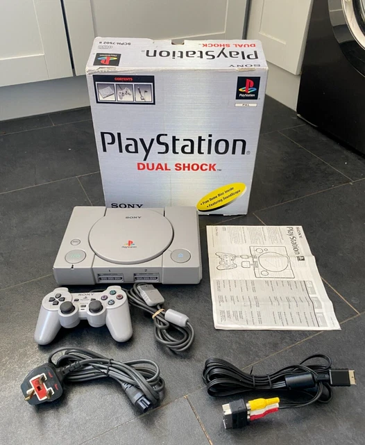 Console playstation 1 ps1 SCPH-7502 + 2 manettes + cd spyro - Consoles
