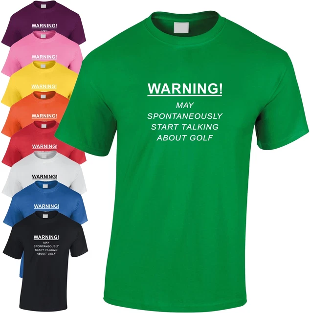 Warning Spontaneously Start Talking Golf Children's T-Shirt Golfing Kid's Cool