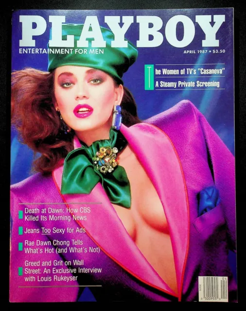 Playboy Magazine April 1987 Issue Anna Clark Interview With Louis