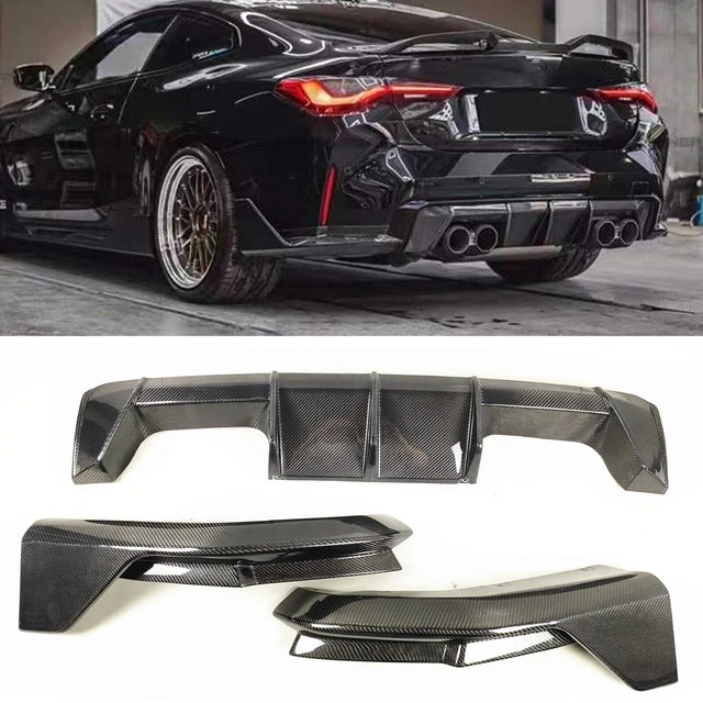 Labbro Diffusore Paraurti Posteriore Nero Lucido Per BMW Serie 5 G30 G31 G38 2017-2022