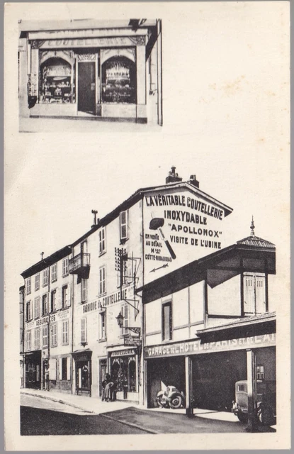 CPA 63 Thiers Coutellerie Apollonox Et Garage De L'Hotel Paris L'Aigle D'Or - Carte Postale Ancienne
